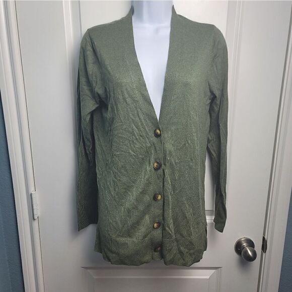 LOFT OUTLET Button Down Cardigan - Picture 1 of 8